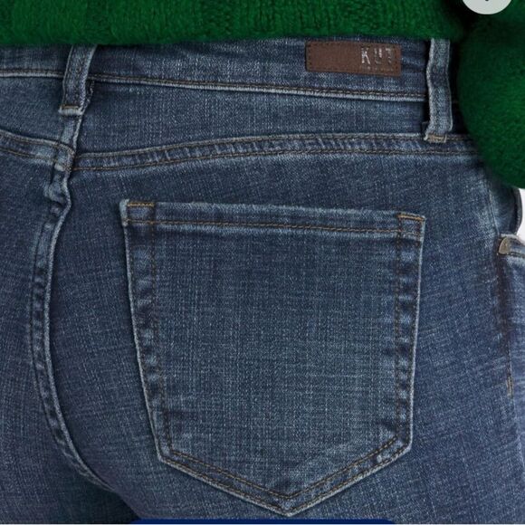 Kut from the Kloth Amy Frayed Hem High arise Boyfriend Blue Jeans - Picture 3 of 3